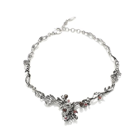 Collier Femme Giovanni Raspini - Argent 925 - Modèle Fireworks Avec Quarzi Mystic - Longueur 80cm - Neuf